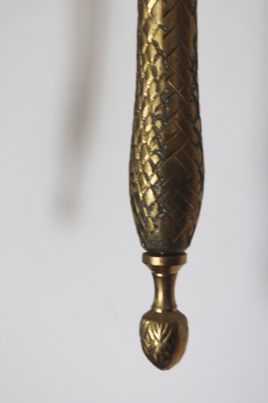 photo of pair of huge brass palms wall candle sconces 80s vintage art deco Miami style!  #6